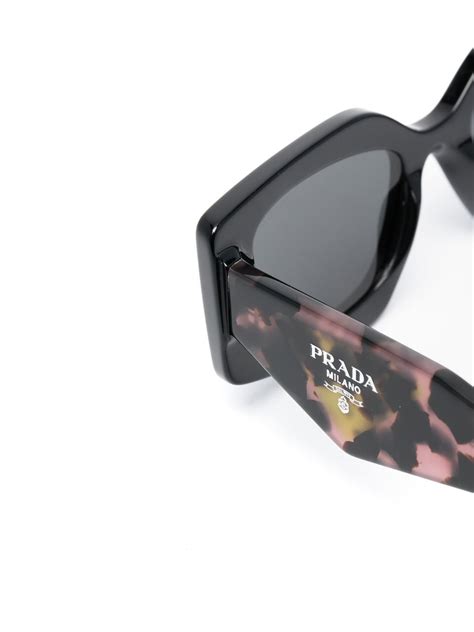 prada leopard print glasses|Prada Eyewear Leopard Print Tinted Sunglasses .